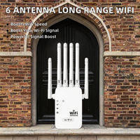 Repetidor de Red WiFi de 300M en Oferta, Extensor de Rango WiFi para Interiores con Encriptación WEP, Compatible con Frecuencia 2.4G
