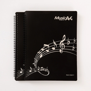 Wholesale A4 Coil‑bound Music Sheet <b>Folder</b> Transparent Page Protector Pocket Music Score Storage Book For Music School Students - Product Image 1