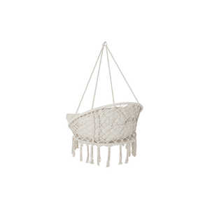 COTTON <b>HANGING</b> <b>CHAIR</b> 100x80x145cm 100KG Capacity with Cushion - Product Image 1