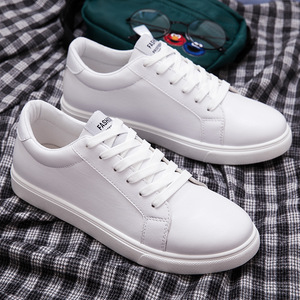 Zapatos de vestir coreanos para hombre, calzado con logotipo personalizado de alta calidad, suela de goma de cuero PU, color blanco - Product Image 5