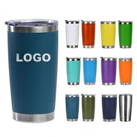 Prêt à expédier – Nouvelle tasse à bière isotherme à double paroi de 20 oz, plusieurs couleurs, en acier inoxydable, pour café glacé, faible MOQ, vente en gros