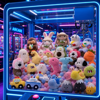 En gros, Peluches mignonnes et douces de 8 pouces pour machines à griffes et parcs d'attractions