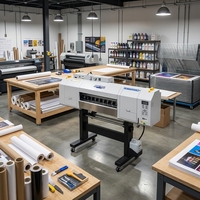Impresora DTF en Oferta, Cabezales de Impresión Dobles Epson i3200, 60 cm de Ancho, para Impresión de Camisetas, Pequeñas Empresas, Compatible con OEM