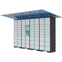 Casier à panneau solaire de plage pièce en espèces paiement par carte de crédit casier de livraison de colis intelligent casier à énergie solaire extérieur