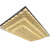 JYLIGHTING Prix Compétitif Villa Hall Hôtel Projet Personnalisé Lustre en Verre Cristal LED de Luxe Suspension Plafond