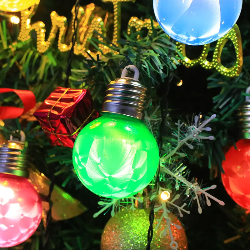 2024ハロウィーンのクリスマス卒業新年のための赤黄青緑の色の新しいデザインのLED電球の家の装飾照明