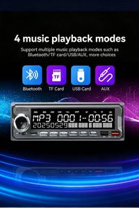 MP3 <b>Player</b> 7388 High Power 6 RCA Channels RGB Keys+White Backlit LCD Screen Dual <b>USB</b> FM BT TF Car Radio - Product Image 6