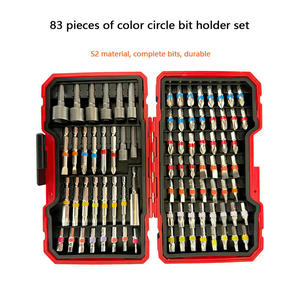 Juego de 83 Puntas para Destornillador Eléctrico de Acero S2, Color Arcoíris, Codificación por Colores, Punta Plana/Phillips/Estrella/Hexagonal, Estuche Rígido, Garantía - Product Image 2