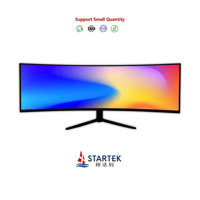 Curved 49-Inch Gaming Monitor with 3840x1080 Resolution Ultra-Wide LCD Screen TFT Panel Desktop for Gaming PCs