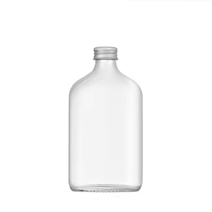50ml 100ml mini <span class=keywords><strong>Glass</strong></span> <span class=keywords><strong>Flask</strong></span> chai rượu Pocket <span class=keywords><strong>Flask</strong></span> với nắp nhôm cho nước sốt xi-rô - Product Image 2