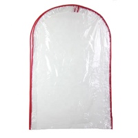Sacs à vêtements transparents en plastique transparent à fermeture éclair personnalisés Solution de rangement pliable pour robes de mariée avec logo personnalisé