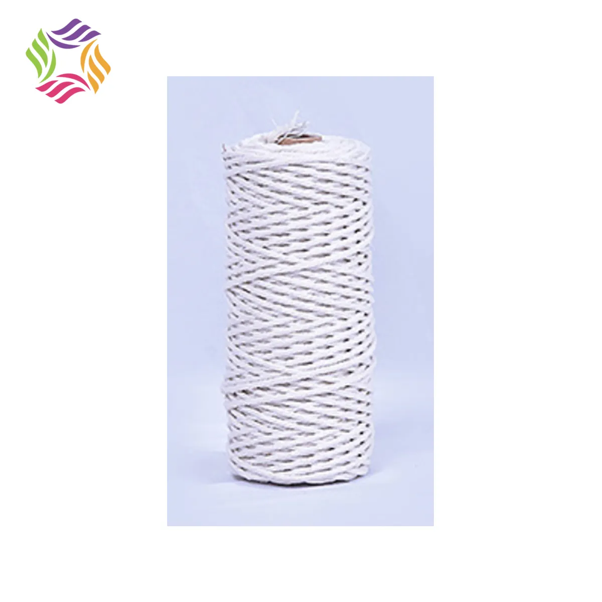 Charmkey factory customize 100 meters macrame cord for Christmas decoration white cotton rope 3mm package high quality cheap