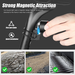 Lanterna Traseira de Bicicleta Gaciron LOOP-100 em Fibra de Carbono, Luz de Freio Inteligente, Montagem Magnética no Guidão, Acessório Recarregável para Ciclismo - Product Image 4