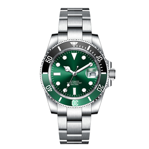 Reloj Automático para Hombre MANBUSHIJIE de 40 mm, Reloj de Pulsera de Acero Inoxidable, Cristal de Zafiro, 10 Bares de Resistencia al Agua, Luminoso, Estilo Buceo - Product Image 2