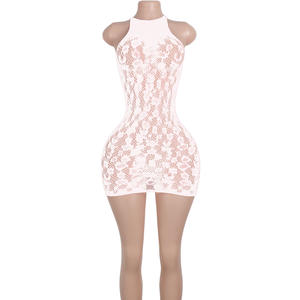 Mini-jupe en tulle à lacets, <span class=keywords><strong>body</strong></span> à col halterneck scintillant, découpes métalliques, tenues de festival pour femmes, strass, vêtements de danse exotiques pour soirée - Product Image 2