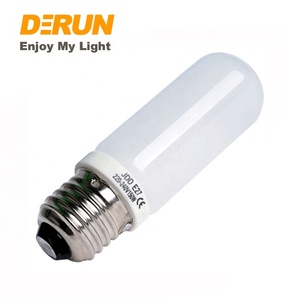 Lampe halogène <span class=keywords><strong>JDD</strong></span>, verre clair givré, 50W 75W 100W 150W 200W 250W AC220-240V <span class=keywords><strong>E27</strong></span>, base en laiton plaqué nickel, ampoule halogène <span class=keywords><strong>JDD</strong></span> - Product Image 5