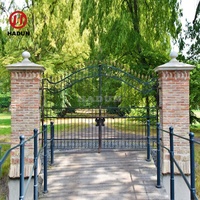 Offres Spéciales portes de porte en fer forgé antique pour drvieway extérieur