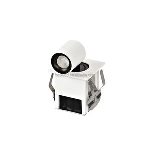 Hiện đại 360 độ xoay 2-đầu hình chữ nhật LED Spotlight Dimmable có thể thu vào 2W 4W 6W 10W <span class=keywords><strong>COB</strong></span> Downlight nhôm cho trong nhà - Product Image 2