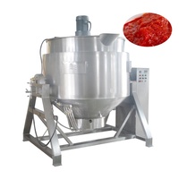 Huagang 2000L Grote Capaciteit Roestvrijstalen Kantelen Gas Verwarmd Industriële Bone Bouillon Soep Kokend Koken Mixers Boiler