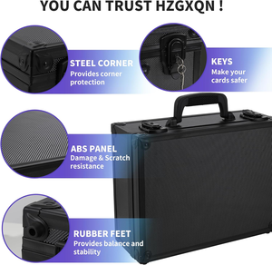 กล่องใส่การ์ดเกรดแบบมินิมอลคุณภาพสูง พร้อมกุญแจล็อคแบบผสมอะลูมิเนียมสี่แถว ดีไซน์สวยงาม - Product Image 3