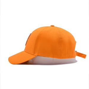 Casquette de baseball orange avec broderie 3d pour l'été Casquette de baseball pour femmes et hommes Vente en gros - Product Image 4