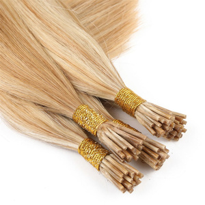 Estensioni per <span class=keywords><strong>capelli</strong></span> I-Tip a doppia trama, con cuticole allineate, lisce, di qualità russa, per tutti i colori - Prezzo all'ingrosso - Product Image 1