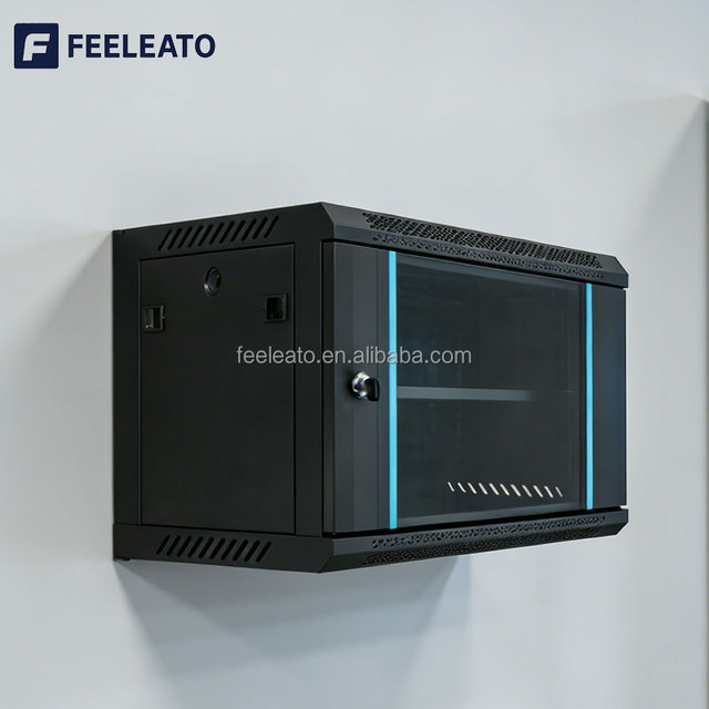 19 Inch Soundproof Open Frame Server Rack SPCC Steel Powder Coated 6U-15U Wall Mount Data Center Network Cabinet in Stock