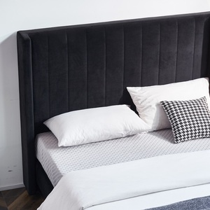 Ultimo Design <span class=keywords><strong>letto</strong></span> con materassi in legno <span class=keywords><strong>camera</strong></span> <span class=keywords><strong>da</strong></span> <span class=keywords><strong>letto</strong></span> set Queen King Size tessuto Up-fondina letti - Product Image 4