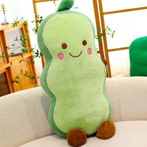 Cute Pea Pillow Plush <b>Toy</b> Living Room Sofa Pea Ornament Doll Gift for Children Adults PP Cotton <b>Stuffed</b> Animal <b>Toys</b> Wholesale - Product Image 2