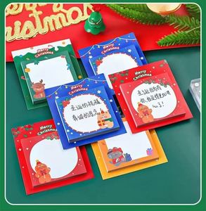 Cartoon Christmas Self-Adhesive <b>Memo</b> <b>Pads</b>-Colorful Designs for Festive Decor & Gifts Office Supplies - Product Image 6