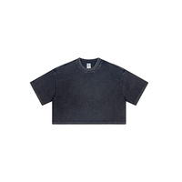 Vente en gros de hauts de qualité supérieure pour femmes, 230 grammes, design de mode personnalisé, impression DTG, t-shirts pour femmes très vendus