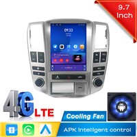 Lecteur multimédia de voiture Android à écran vertical Tesla de 9.7 pouces pour Lexus RX300 1993-2003 GPS Navigator Audio