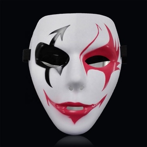 Masque de cosplay d'<span class=keywords><strong>Halloween</strong></span> 100 % neuf, fait main, imprimé en typographie, en PVC, pour le visage entier, thème film et télévision - Product Image 1