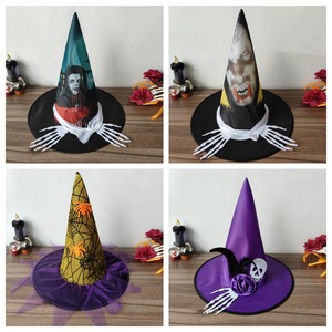 หมวกปาร์ตี้ฮัลโลวีนหมวกแม่มด - Product Image 5