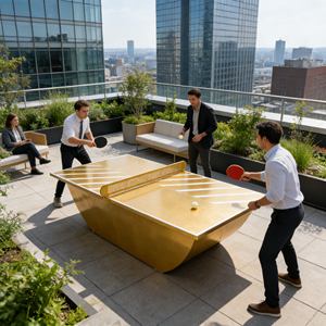 Filets de table de <span class=keywords><strong>ping</strong></span>-<span class=keywords><strong>pong</strong></span> personnalisés, <span class=keywords><strong>mini</strong></span>-table de tennis de table compacte et portable pour enfants, entraînement de tennis de table décontracté en intérieur - Product Image 3