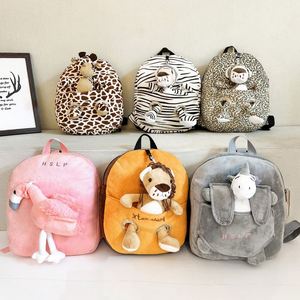 Custom Cartoon Cute Lion Plush Kids <b>Backpack</b> Detachable Stuffed Animal <b>Toddler</b> <b>Backpack</b> for Preschool Boys Girls - Product Image 2