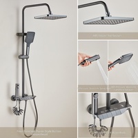 Ensemble de douche haute pression, kit complet de douche domestique, style moderne, avec inverseur de jet