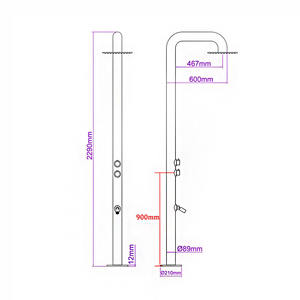 <span class=keywords><strong>Douche</strong></span> extérieure <span class=keywords><strong>pour</strong></span> <span class=keywords><strong>piscine</strong></span>, panneau de <span class=keywords><strong>douche</strong></span> extérieur en acier inoxydable, support de <span class=keywords><strong>douche</strong></span> <span class=keywords><strong>pour</strong></span> <span class=keywords><strong>piscine</strong></span> - Product Image 5
