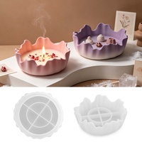 Moules en silicone ondulés irréguliers Early Riser pour projets de moulage décoratifs, de présentoirs à fruits en résine DIY, de bols de rangement et de projets de moulage décoratifs
