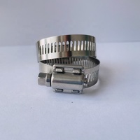 Type de boucle renforcée en acier inoxydable 304 pinces à quatre griffes colliers de serrage à vis sans fin