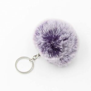 Toptan renkli Pom Pom Faux kürk topu ponpon anahtarlık Frost kişilik ponpon peluş kızlar için anahtar zincirleri kadın çantası charms - Product Image 3