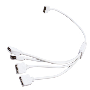<span class=keywords><strong>12V</strong></span> 24V 5050 RGB <span class=keywords><strong>Led</strong></span> Strip Light 4ขาเชื่อมต่อชายหญิง<span class=keywords><strong>สาย</strong></span>เคเบิลขยาย<span class=keywords><strong>สาย</strong></span>สาขา - Product Image 1