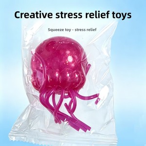 ของเล่นบีบ<span class=keywords><strong>แมง</strong></span>กะพรุนและปลาหมึกยางแบบเรืองแสง ช่วยคลายเครียดและบีบเล่นได้นาน - Product Image 4