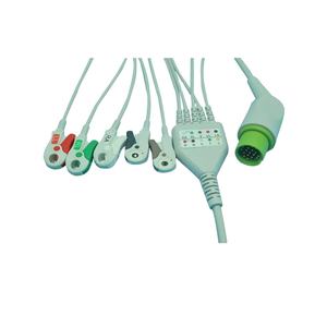 Spacelabs 90367 Ultraview Compatible de una pieza 17 Pin 3/5 Plomo Paciente ECG Cable Leadwires Consumibles médicos - Product Image 1