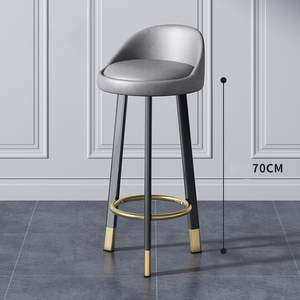 Sgabelli da Bar Alti Moderni e Semplici, Sedie da Bar Creative con <span class=keywords><strong>Piccolo</strong></span> Schienale, <span class=keywords><strong>Sgabello</strong></span> Girevole per Bancone e Negozio di Tè al Latte - Product Image 4