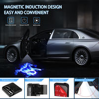 Lumière de bienvenue de logo de porte personnalisée en gros Projecteur de projection LED à induction sans fil pour l'éclairage d'avertissement de décoration de voiture