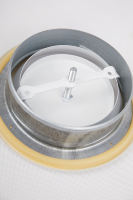 Disponibilité immédiate : Vanne de régulation d'air en aluminium/acier de 3, 4, 5, 6, 8 pouces pour un flux d'air uniforme, incluant une vanne à disque pour la ventilation.