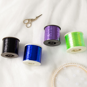<span class=keywords><strong>Fil</strong></span> métallique en Polyester blanc, paillettes or <span class=keywords><strong>argent</strong></span>, <span class=keywords><strong>Lurex</strong></span>, <span class=keywords><strong>fil</strong></span> coloré pour le tricot, usine, vente en gros - Product Image 1