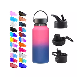 Tethys cao cấp 32 oz 40 oz đôi tường chân không Flask cách nhiệt chai nước với rơm nắp thép không gỉ thể thao chai - Product Image 3
