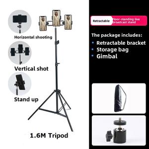 <span class=keywords><strong>Set</strong></span> di telefoni cellulari a tre fotocamere da 1.6 metri resistente con materiale metallico per l'illuminazione fotografica - Product Image 2